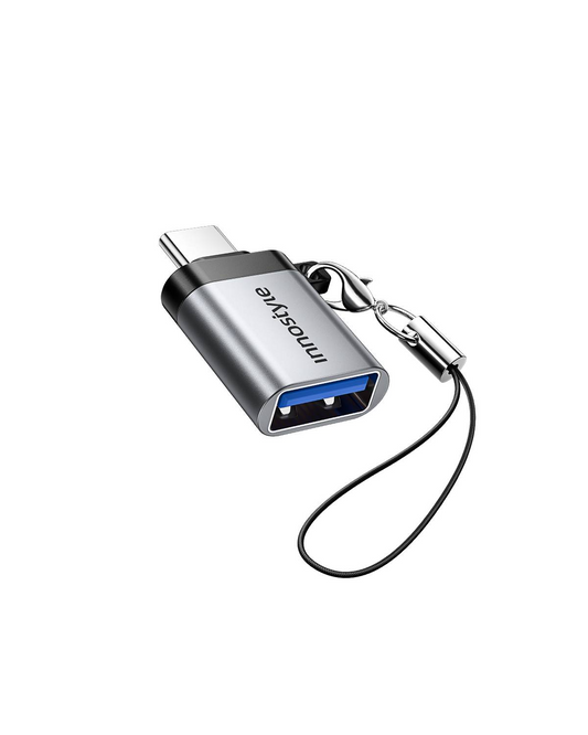 INNOSTYLE NexaLink USB-C to USB-A Female Adapter - USB3.0, 5Gbps with Cable Loop