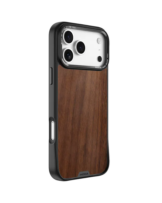 HODA Diverse Case with Magnet Military Standard in WALNUT for iPhone 17 Pro Max
