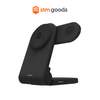 STM GOODS ChargeTree Magnetic 3-in-1 Foldable Wireless Charger- Black