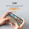 HODA iPhone 15 & iPhone 16 (Matte) Gaming Anti-Glare Full Coverage Tempered Glass Screen Protector for - With Helper