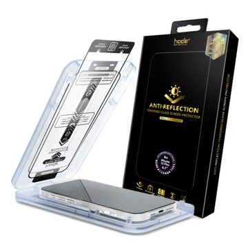 HODA Anti-Reflection Full Coverage Tempered Glass Screen Protector Compatible For iPhone 15 Plus