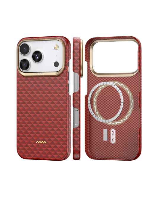 RAPTIC Aramid Fiber Skin-Origin Magnetic Case Compatible For iP17PROMAX
