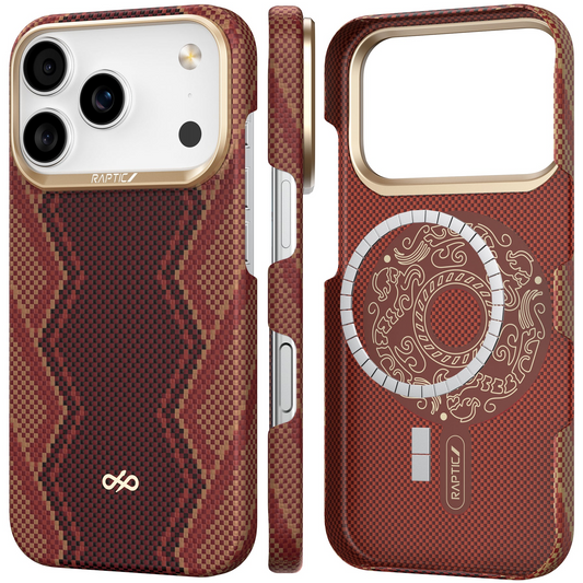 RAPTIC Aramid Fiber Skin-Bionic Magsafe Case Compatible For iPhone 17 Pro Max