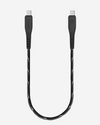 ENERGEA Nyloflex 5A 30cm Type C to Type C Charge And Sync Cable 480MBPS