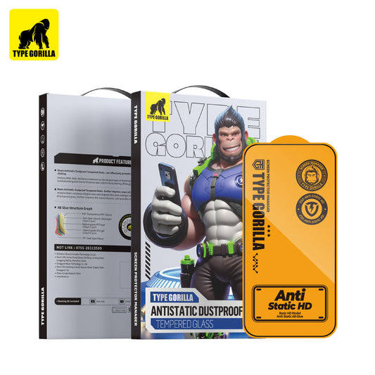 TYPE GORILLA Glass Antistatic Dustproof Compatible For  iP17PROMAX & iP16PROMAX