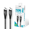 HODA W1 1M 3A Quick Charging TYPE-C to C & Data Sync Braided Speed Cable