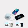 HODA 10,000mAh Fast Charging Power Bank with Magnet (3 in 1) Built-in Dual Cables