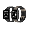 SWITCHEASY Hybrid Silicone-Leather Band for Apple Watch Series SE/Ultra/9/8/7/6/5/4 (49/45/44mm)