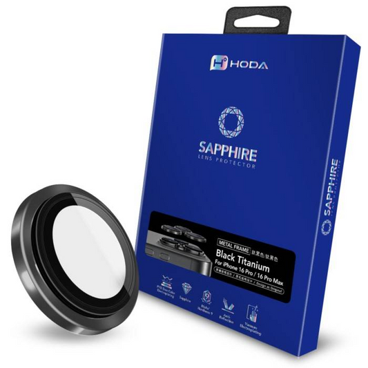 HODA Sapphire Lens Protector With Helper for iPhone 16 Pro /16 Pro Max (3 Lens)