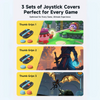 JSAUX Multi-Mode Joystick Cap and Thumb Grip with Lever Guard Set for Switch 2