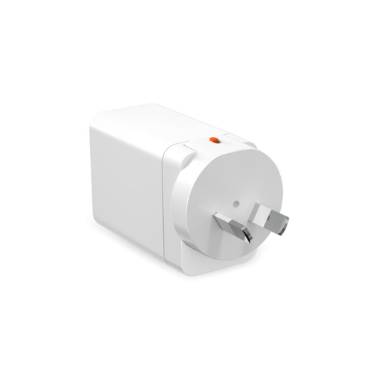 STM GOODS Power Adapter Universal Travel Plug 65W Three Port (USB-C x2 & USB-A) - White