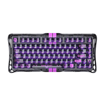 GRAVASTAR Mercury V75 Lite  75% Hall Effect Magnetic Switch Gaming Keyboard - Transparent Black