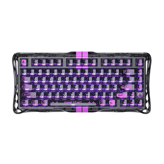 GRAVASTAR Mercury V75 Lite  75% Hall Effect Magnetic Switch Gaming Keyboard - Transparent Black
