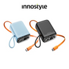 INNOSTYLE TransiMini FlexCharge Retractable 30W 10000mAh 60cm USB-C Power Bank with Cable