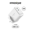 INNOSTYLE GoCharge 45W PD Fast Charging Adapter | Dual USB-C Port (2C)