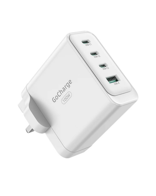 INNOSTYLE GoCharge 100W PD Fast Charging Adapter | 4-Port USB-C + USB-A Charger
