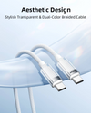 INNOSTYLE CrystalShine USB‑C to USB‑C 60W Fast Charging 1.5m Cable