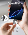 INNOSTYLE NexaLink USB-C to USB-A Female Adapter - USB3.0, 5Gbps with Cable Loop