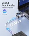 INNOSTYLE FlexiLink USB-A to USB-C 18W Female Adapter - USB3.0, 5Gbps with Silicone Tape