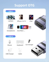 INNOSTYLE FlexiLink USB-A to USB-C 18W Female Adapter - USB3.0, 5Gbps with Silicone Tape