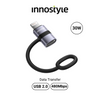INNOSTYLE FlexiLink Lightning to USB-C 30W Female Adapter - USB2.0, 480Mbps with Silicone Tape