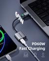 INNOSTYLE NexaLink 2 in 1 USB-C to USB-C PD60W & 3.5mm Audio Jack Female Adapter