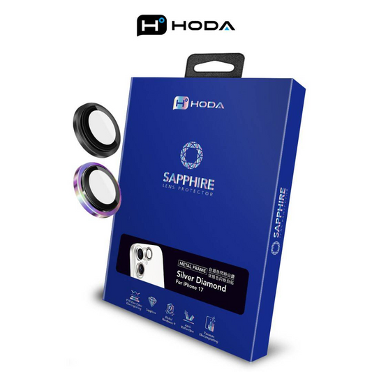 HODA Sapphire Lens Protector With Helper for iPhone 17 (2 Lens)
