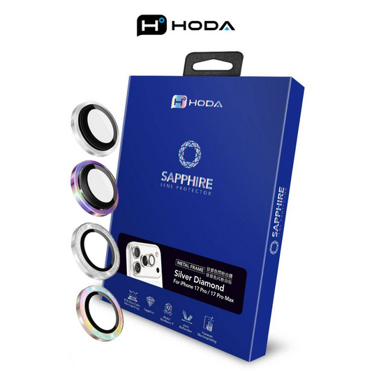 HODA Sapphire Lens Protector With Helper for iPhone 17 Pro / 17 Pro Max (3 Lens)