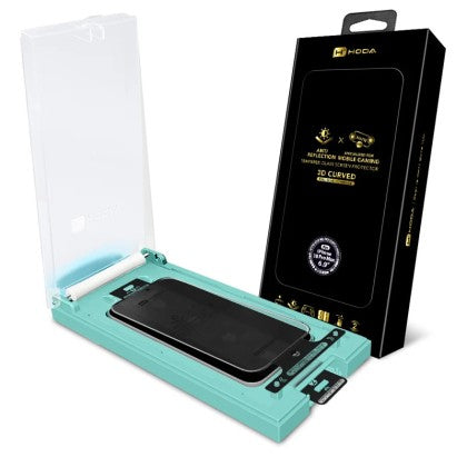 HODA 3D Full Anti-Reflection with Matte Full Coverage Glass Screen Protector for iP18PROMAX with Dust Free Helper