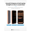 HODA 3D Full Privacy 2 Ways Anti-Peeper Full Coverage Glass Screen Protector for iP18PRO with Dust Free Helper