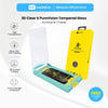 HODA 3D Full Clear X PureVision Full Coverage Glass Screen Protector for iP18PRO with Dust Free Helper
