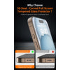 HODA 3D Full Clear X PureVision Full Coverage Glass Screen Protector for iP18PRO with Dust Free Helper
