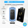 HODA Anti-Peeper (Privacy 4 Ways) with Anti-Reflection Full Coverage Screen Protector (Dual Function) for iP18PROMAX with Dust-Free Helper Lite