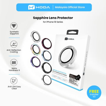 HODA Sapphire Lens Protector With Helper for iP18PRO / iP18PROMAX (3 lenses/set)