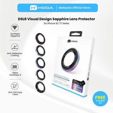 HODA Sapphire Lens Protector (Monocular Like Design) for iP18PRO / iP18PROMAX (3 lenses/set)