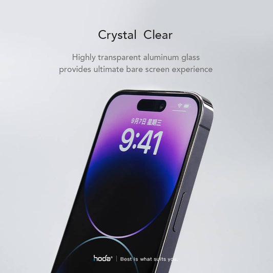 HODA 0.33mm Full Coverage Tempered Glass Screen Protector Compatible For iPhone 16 Pro