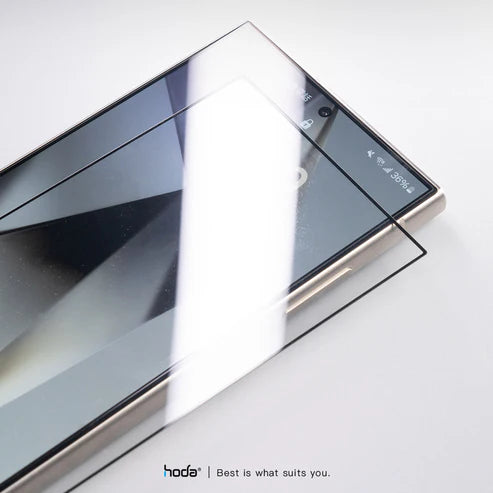 HODA 2.5D Full Coverage Tempered Glass Screen Protector Compatible For Samsung Galaxy S25 Ultra