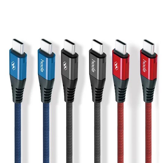 HODA W1 1M 3A Quick Charging TYPE-C to C & Data Sync Braided Speed Cable
