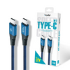 HODA W1 1M 3A Quick Charging TYPE-C to C & Data Sync Braided Speed Cable