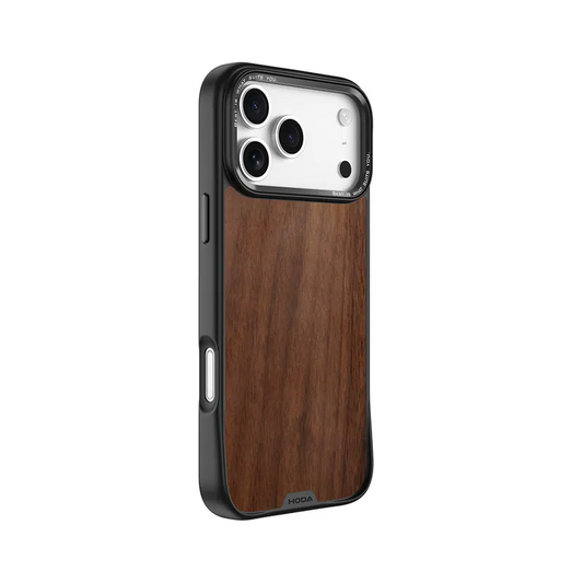 HODA Diverse Case with Magnet Military Standard in WALNUT for iPhone 17 Pro Max