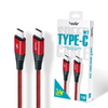 HODA W1 1M 3A Quick Charging TYPE-C to C & Data Sync Braided Speed Cable