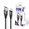HODA W1 1M 5A Quick Charging USB to TPYE-C & Data Sync Braided Speed Cable
