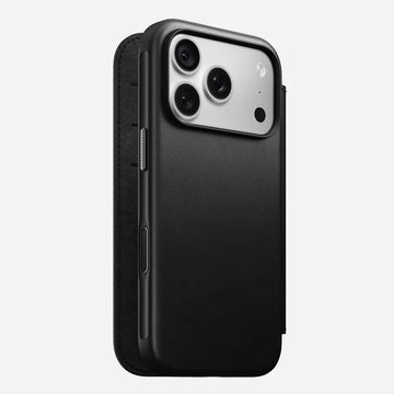 NOMAD Modern Leather Folio Phone Case Compatible for iP18 Series