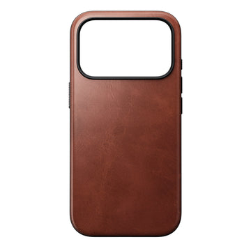 NOMAD Modern Leather Horween Leather MagSafe Case Compatible For iPhone 17 Pro Max