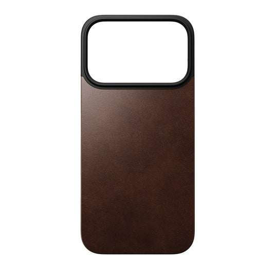 NOMAD Magnetic Leather Back Horween Leather MagSafe Case Compatible For iPhone 17 Pro Max