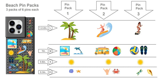 PINIT Beach Pin Pack 1