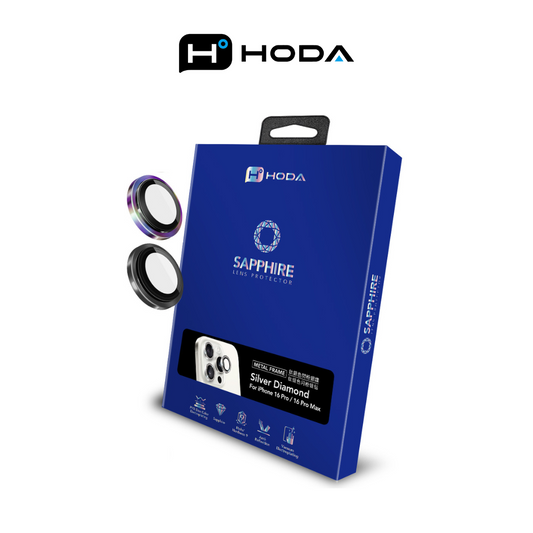 HODA Sapphire Lens Protector With Helper for iPhone 16 /16 Plus (2 Lens)