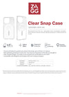 ZAGG Clear Snap (MagSafe) Case Compatible For iPhone 15 Pro