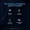 HODA Sapphire Lens Protector With Helper for iPhone 16 /16 Plus (2 Lens)
