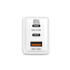 STM GOODS Power Adapter Universal Travel Plug 65W Three Port (USB-C x2 & USB-A) - White
